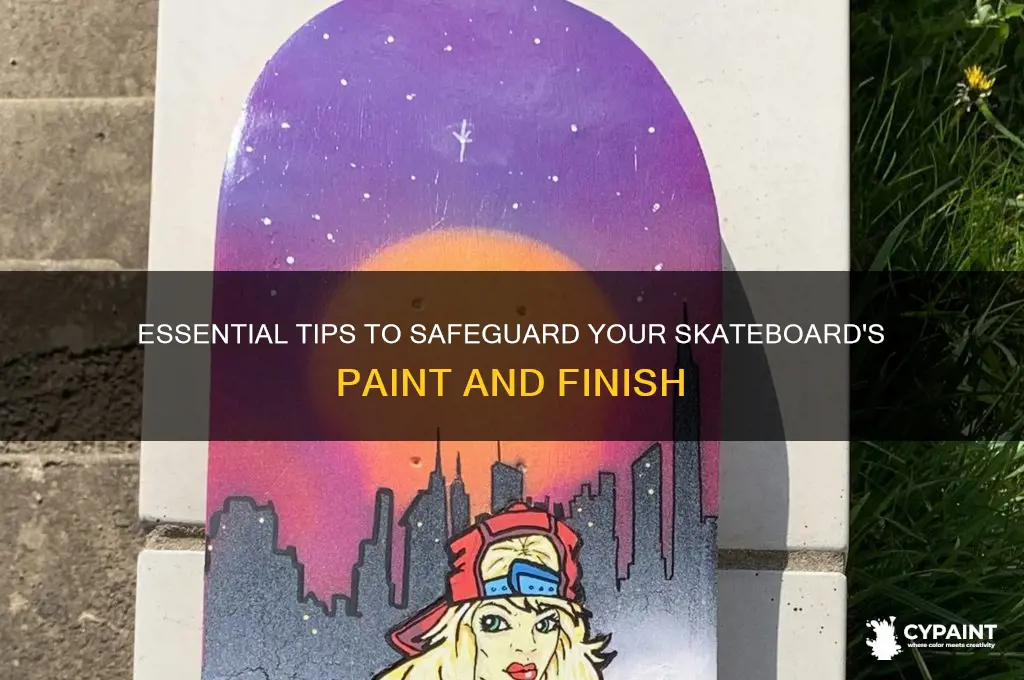 how to protect the paint on skateboard