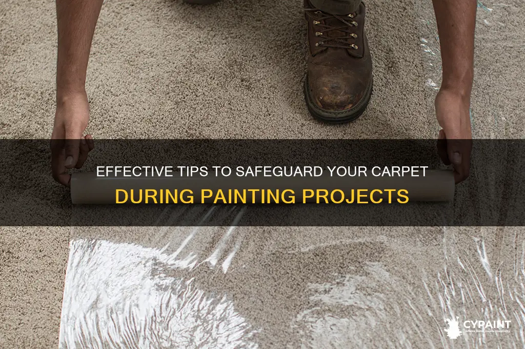how to protect your carpet from paint