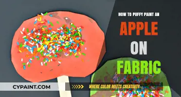 Creative Puffy Paint Techniques: Crafting a Vibrant Apple on Fabric