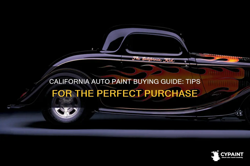 how to purchase auto paint in california