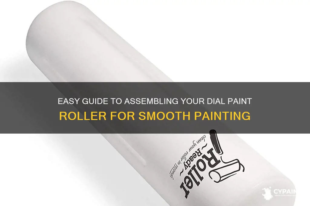how to put a diall paint roller together