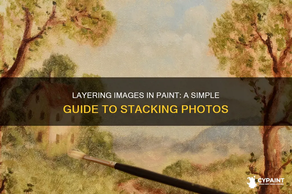 how to put a image above a image in paint