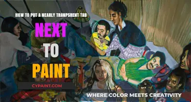 Nearly Transparent Tab: A Seamless Paint Companion Technique Guide