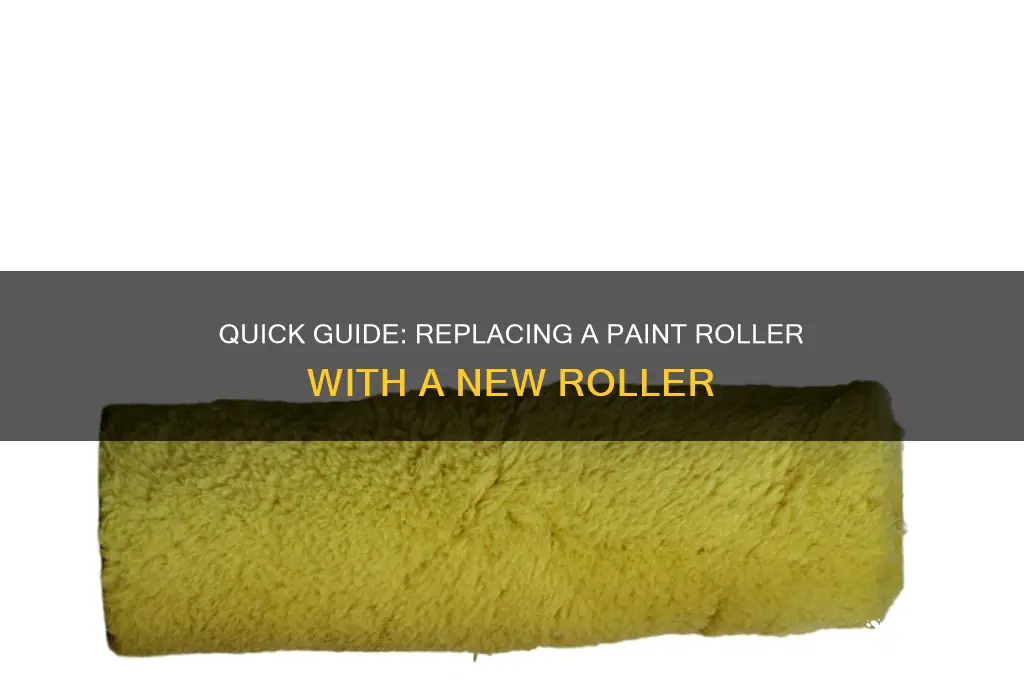 how to put a new roller on a paint roller