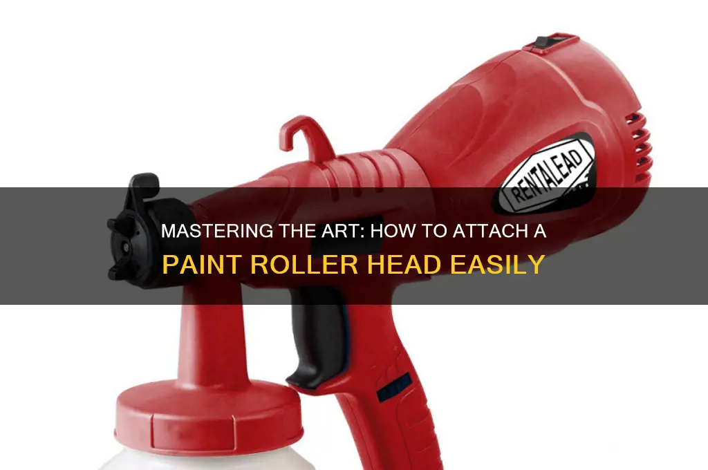 how to put a paint roller head on