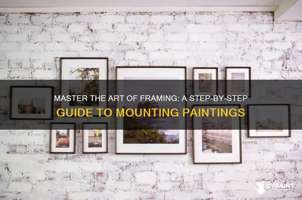 how to put a painting in a frame