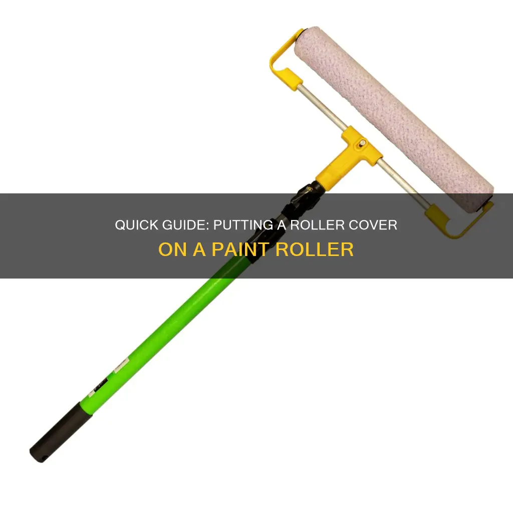 how to put a roller on a paint roller