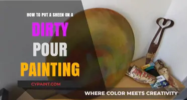 Enhance Your Dirty Pour Art: Adding a Glossy Sheen to Paintings