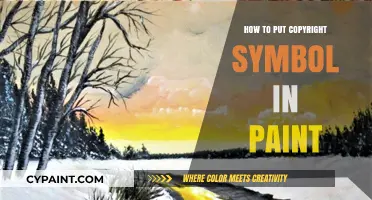 Adding Copyright Symbol in Paint: A Quick and Easy Guide