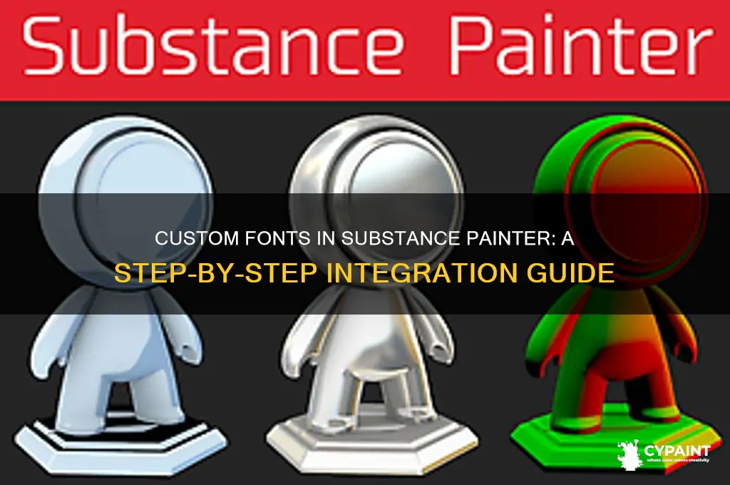 how to put custom font into substance painter