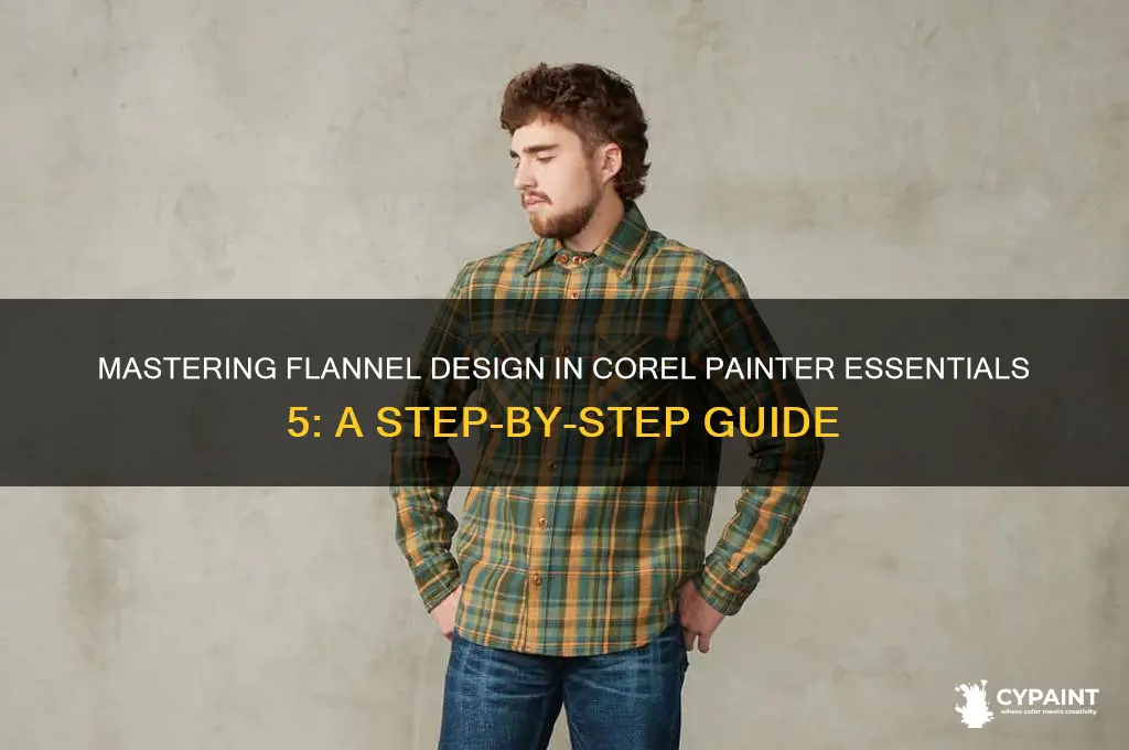how to put flanel desing in corel painter essentials 5