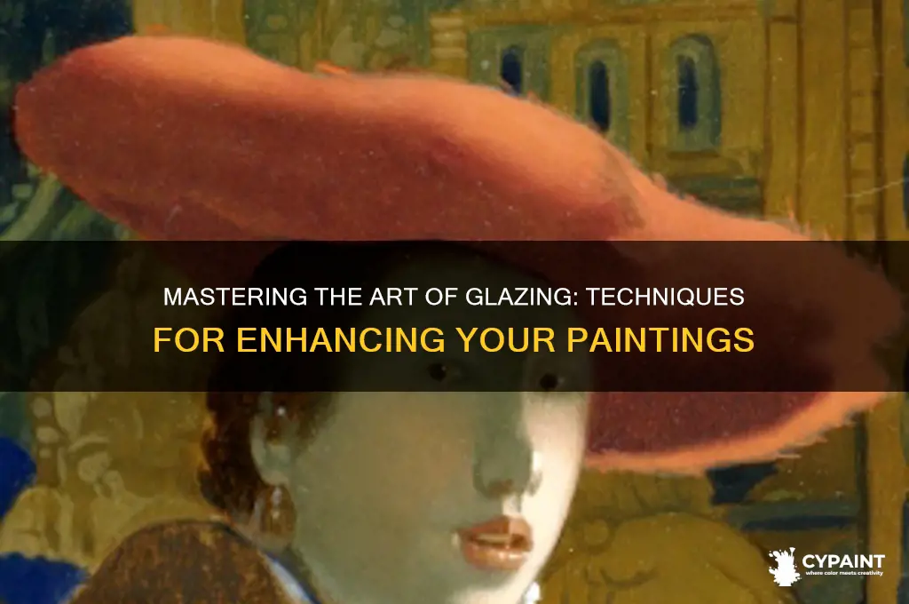 how to put glaze on a painting