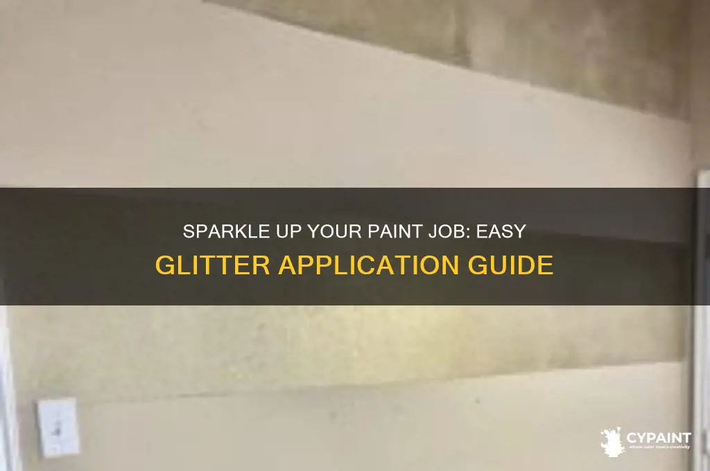 how to put glitter on a paint job