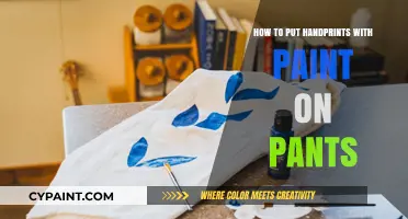 Creative DIY: Painting Handprints on Pants for a Unique Look