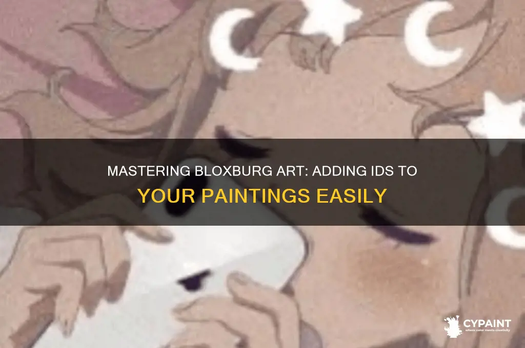how to put id on painting bloxburg