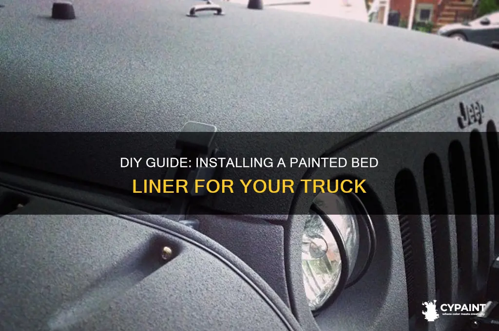 how to put in a painted bed liner