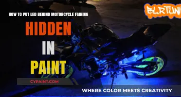 Conceal LED Lights Behind Motorcycle Fairing with Paint: A Guide