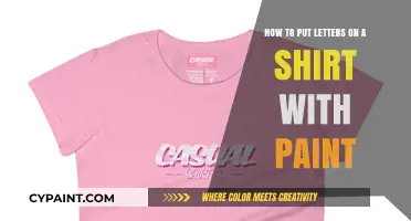Customizing Shirts: Painting Letters Perfectly