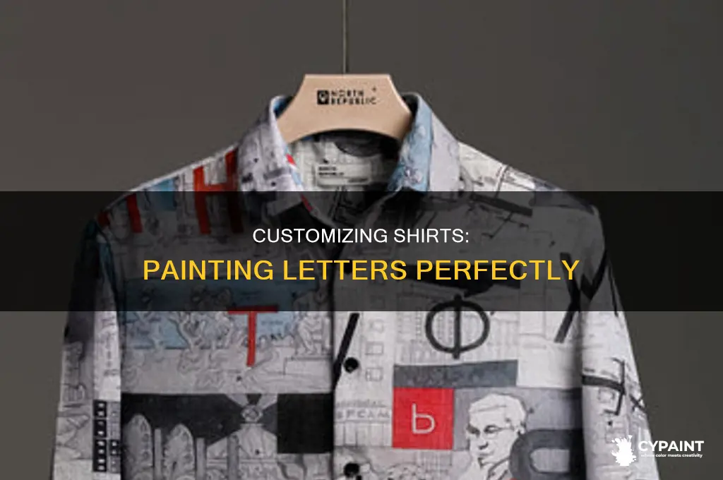how to put letters on a shirt with paint