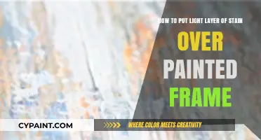 Enhance Your Painted Frame with a Subtle Stain Overlay Technique