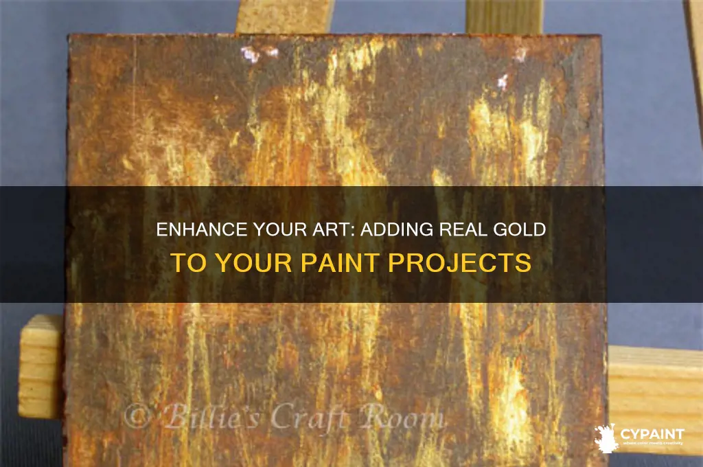 how to put money in your gold paint