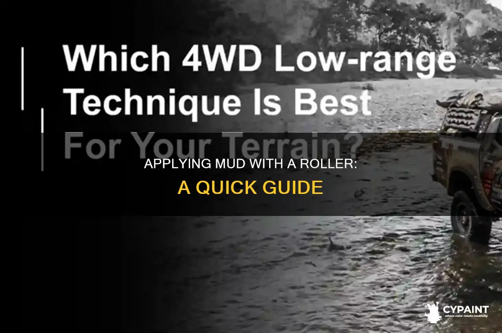 how to put mudding on with a paint roller