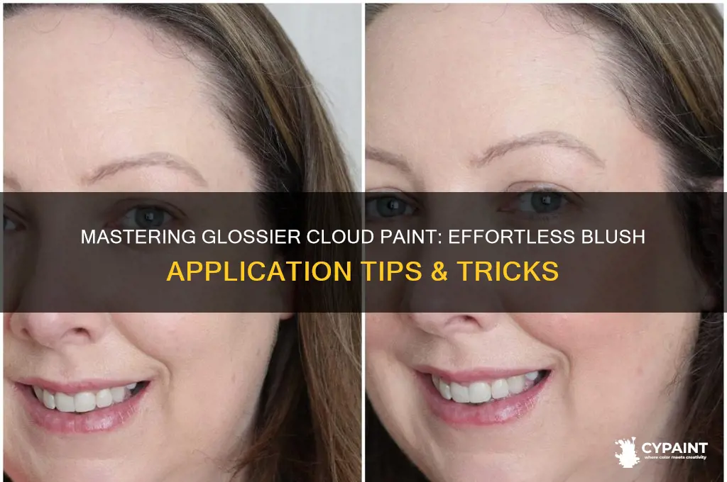 how to put on glossier cloud paint