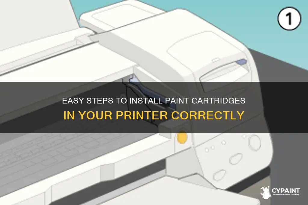 how to put paint cartidges in printer