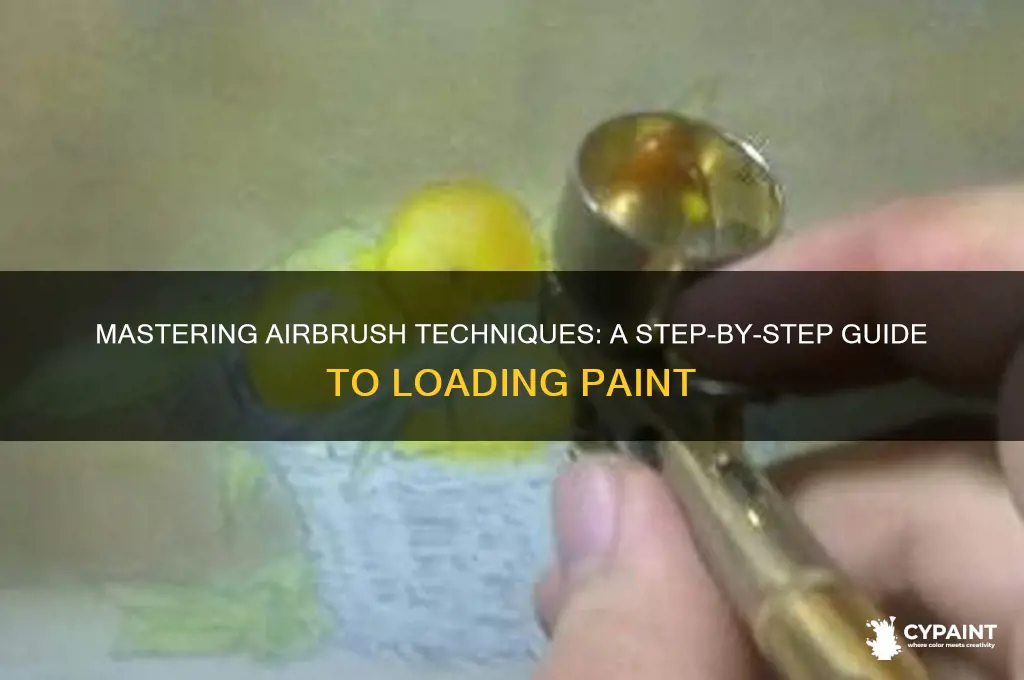 how to put paint in an airbrush