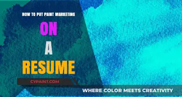 Highlighting Paint Marketing Skills: Crafting a Standout Resume Effectively