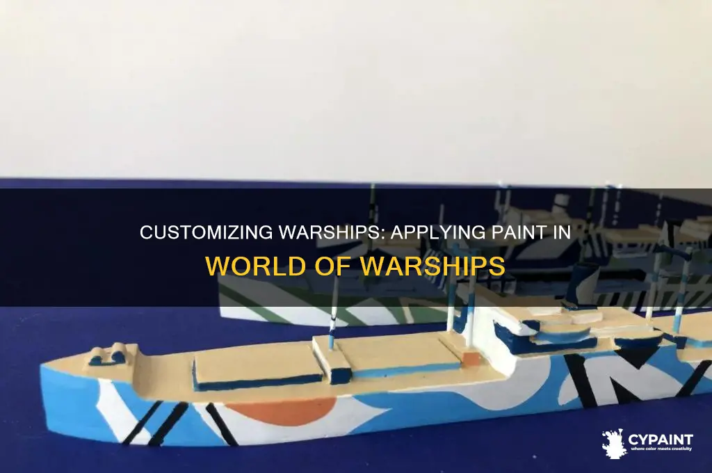 how to put paint on shop world of warship