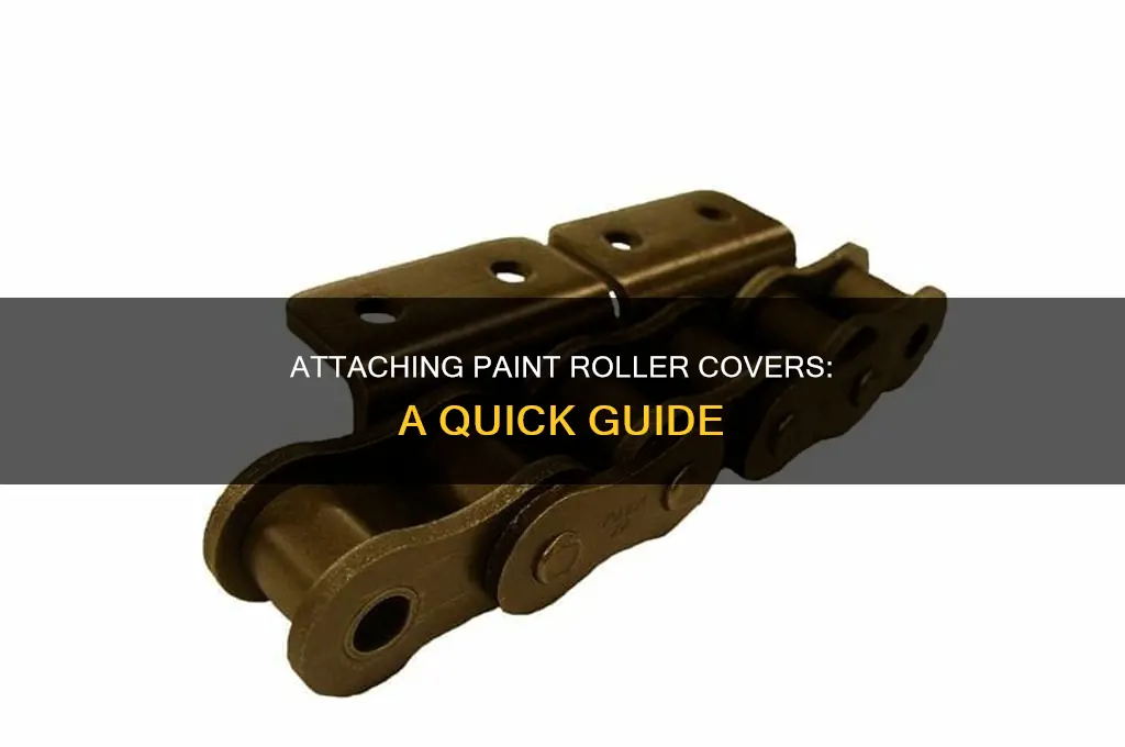 how to put paint roller cover on the roller