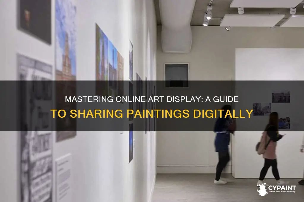 how to put paintings on the internet