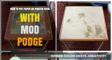 Crafting with Mod Podge: Adding Paper to Painted Rocks Easily
