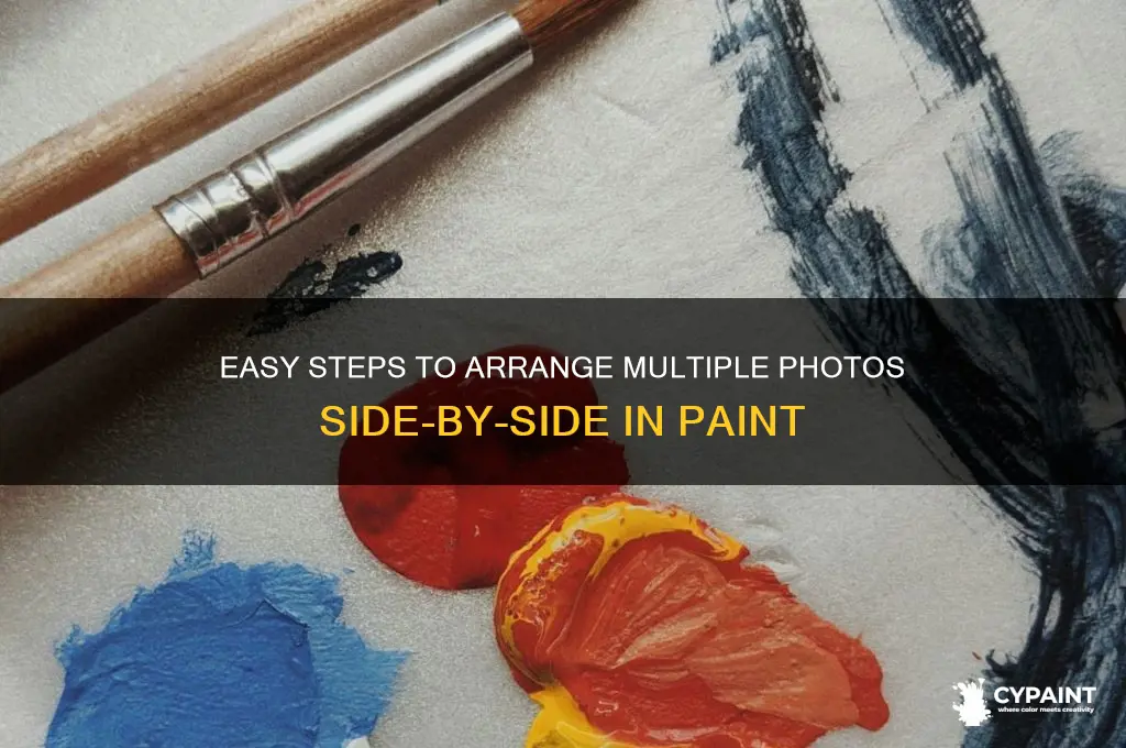 how to put pics next to each other in paint