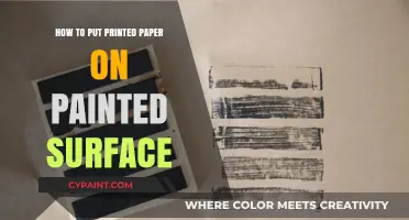 Applying Printed Paper to Painted Surfaces: A Step-by-Step Guide