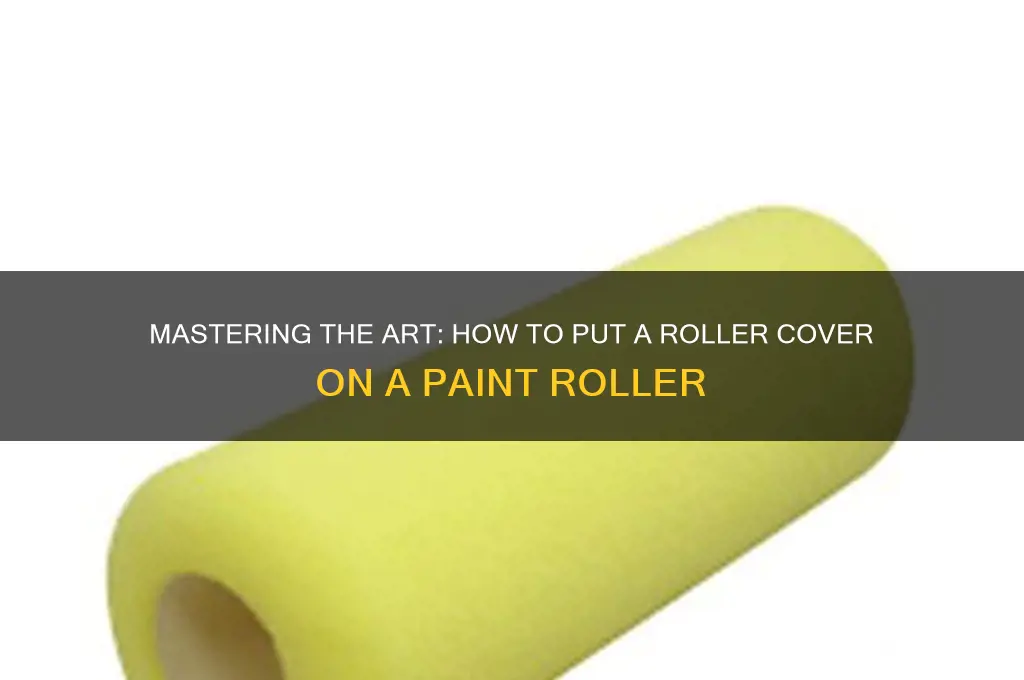 how to put roller cover on paint roller