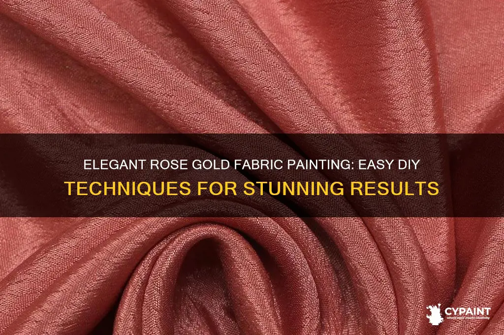 how to put rose gold paint on fabric