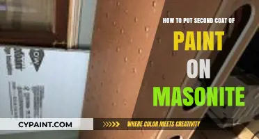 Applying a Second Coat of Paint to Masonite