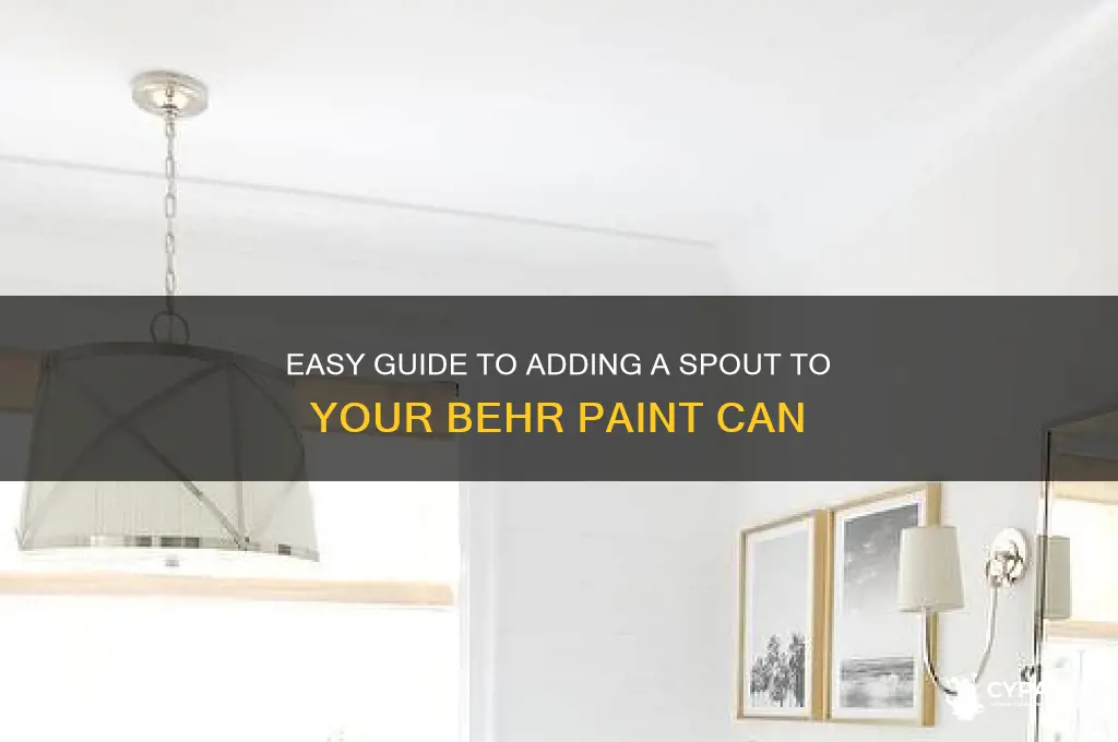 how to put spout on behr paint