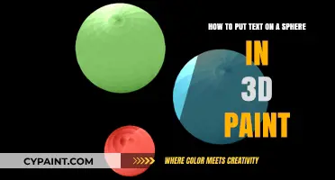 Mastering 3D Paint: Adding Text to Spheres Effortlessly