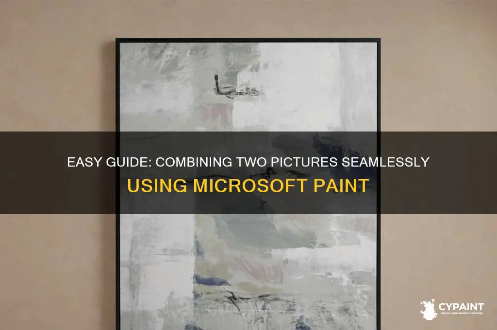 how to put two pcitures together on paint