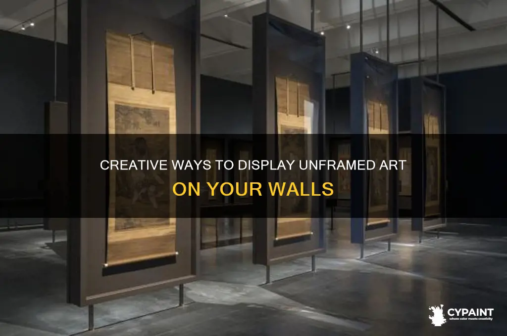 how to put up a painting without frame