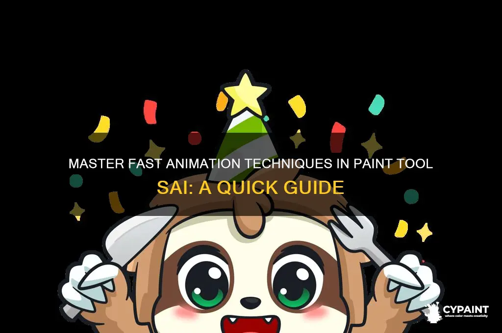 how to quickly animate in paint tool sai