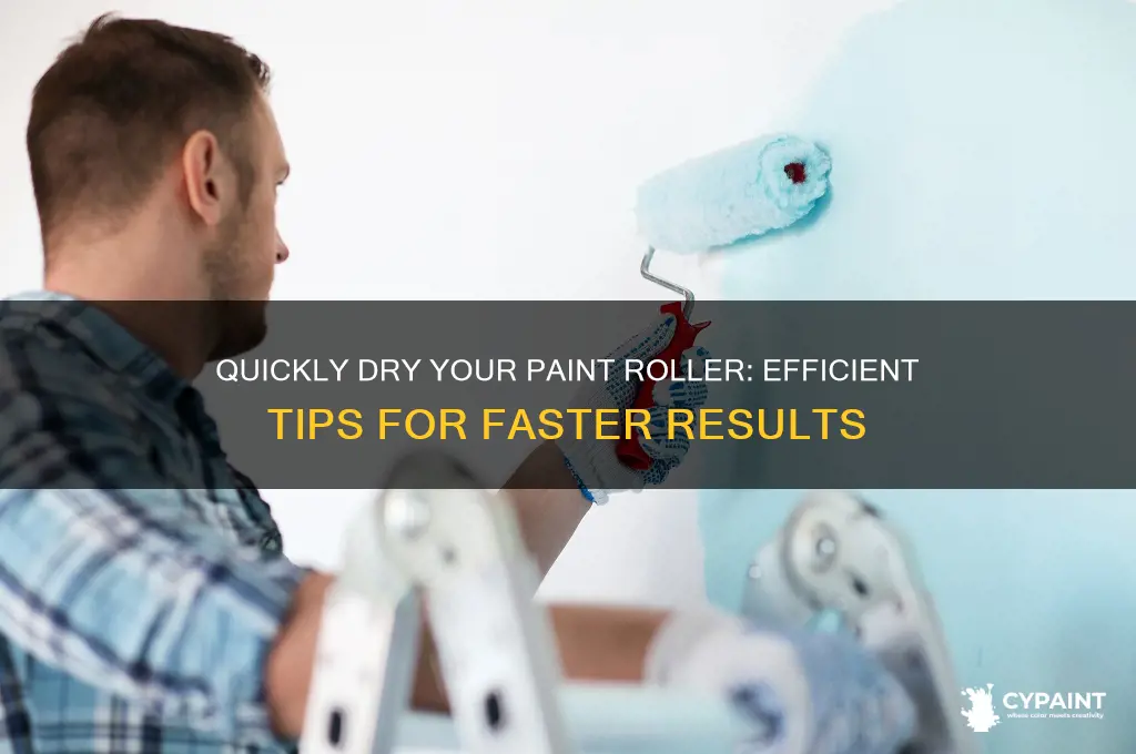 how to quickly dry a paint roller