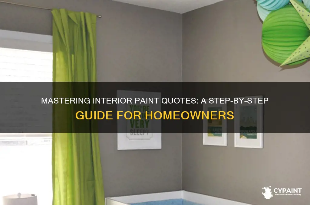 how to quoat a interior paint job