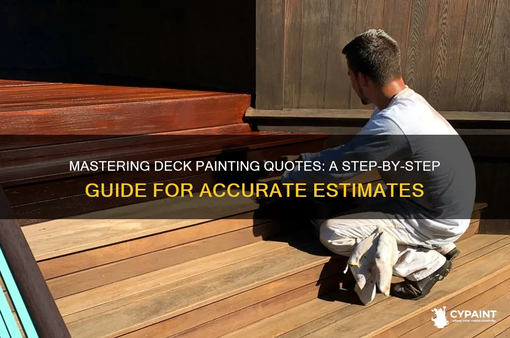 how to quote a deck painting job