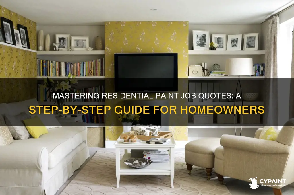 how to quote a residential paint job
