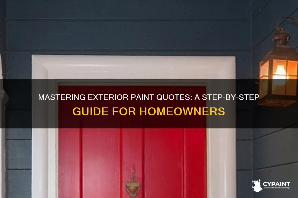 how to quote an exterior paint job