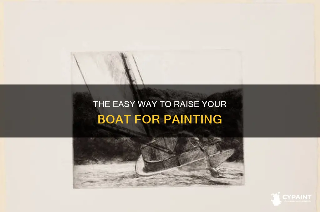 how to raise a boat to paint the bottom